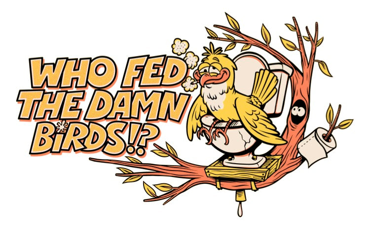 Art for Damn Birds trucker hat